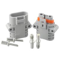 Par De Conectores De Cable Para Pala De Pared 50Amp 600V 6AWG Gris Para Panel Solar Y Equipo De Elevación Envío Gratis - details 11