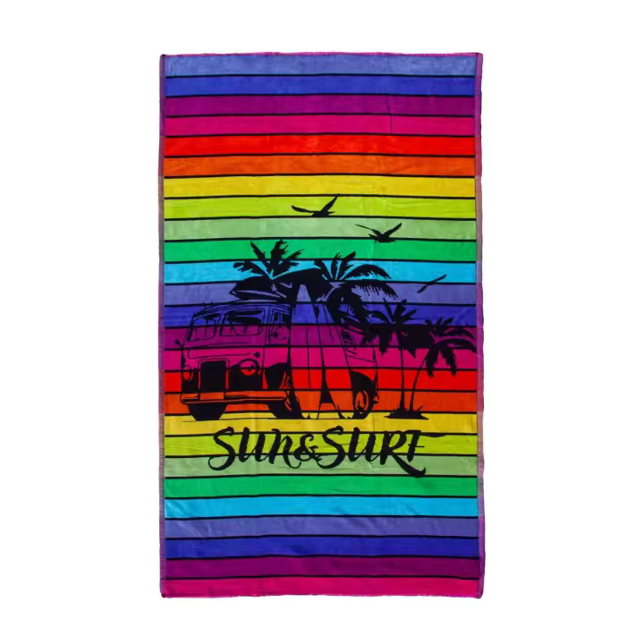 SUN & SURF Toalla de Playa Jacquard Grande 90x170 Ultra Suave Terciopelo Algodón 100% - Alta Calidad y Colores PREMIUM - 1