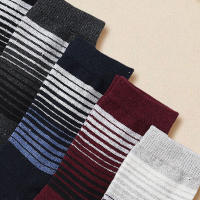 5 Pares De Calcetines De Lana Gruesos Estilo Étnico Retro Para Hombre Calcetines Medio Tubo Para Otoño E Invierno Calientes - details 3