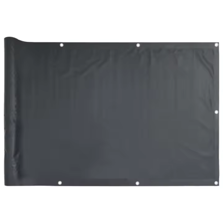 Pantalla DE PRIVACIDAD DE Balcón PVC gris antracita 400x75 cm - 1