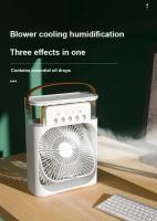 Ventilador Portátil 3 En 1 Humidificador Luz Nocturna Mini Aire Acondicionado Portátil Para El Hogar Con Control Remoto Y Luz LED - details 4