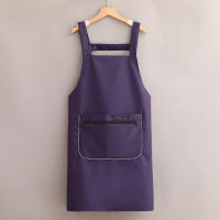 Delantal De Cocina Resistente Al Agua Y Aceite De Color Sólido Moda Para Hombres Y Mujeres Delantal De Trabajo Sin Mangas Para El Hogar - details 18
