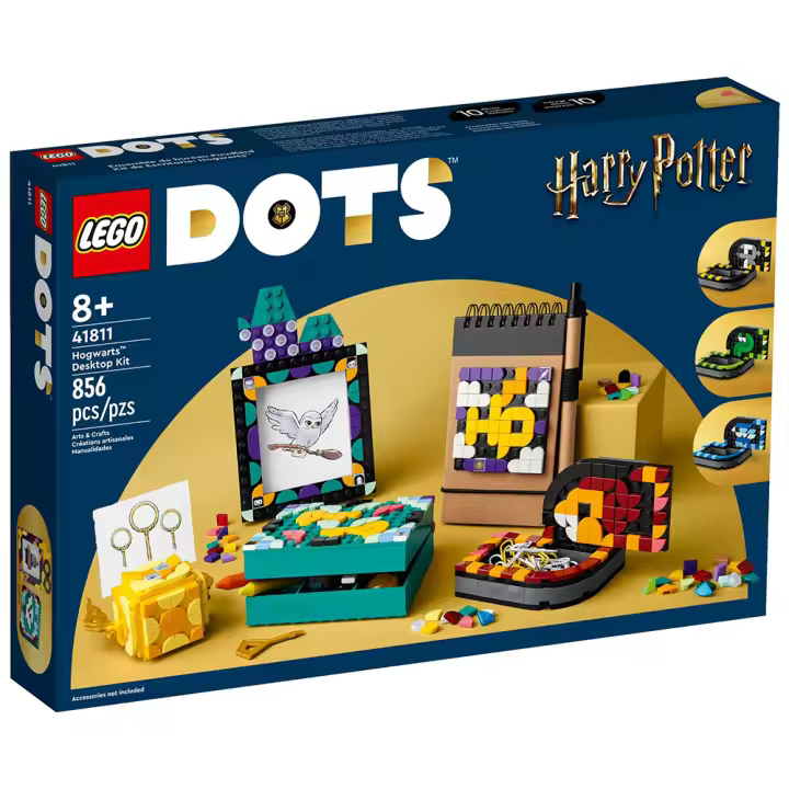 LEGO DOTS - KIT DE ESCRITORIO: HOGWARTS DE HARRY POTTER, 41811, LICENCIA OFICIAL - 1