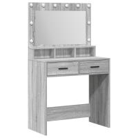 Tocador con Luces LED Gris Sonoma 79x41x135 cm de vidaXL - details 1