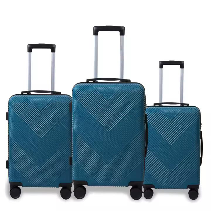S7STAR Conjunto de Maletas de Viaje Elegantes: Carcasa Ligera de ABS, Cerradura Numérica, 4 Ruedas Giratorias 360°, Asa Telescópica de Aluminio Juego de Maletas Set Trolley Maleta Cabina - 1