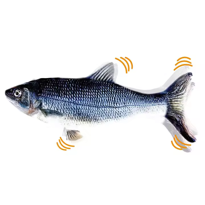 Juguete Para Perros Y Gatos Pez Eléctrico Recargable USB Simulación De Pescado Interactivo Entrenamiento Masticación Dientes Juguete Chupar Para Mascotas - 1