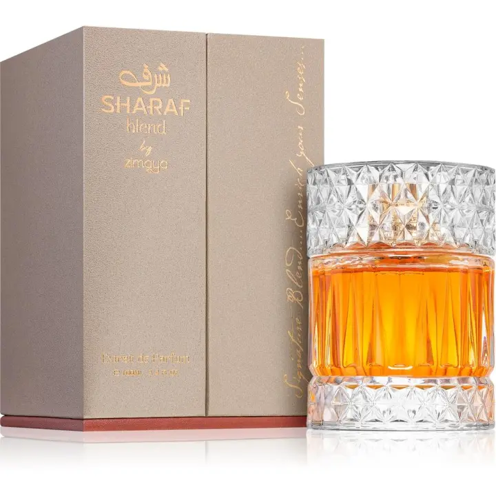 Sharaf Blend de Zimaya Eau de Parfum 100ml Fragancia árabe NOVEDAD Parecida angels share Larga Duración Gran Proyección Hombre y Mujeres Dulce - 1