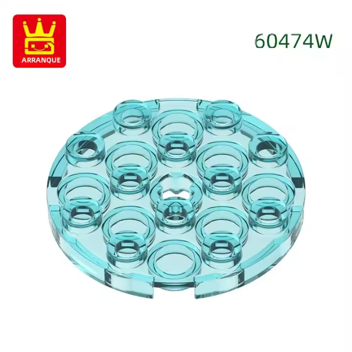 Bloques De Construcción Compatible Con Legos NO60474 62Pcs Placa Redonda 4x4 Con Agujero Para Niños Accesorios De Color Bloque MOC DIY - 1