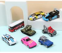 Juego De 4 Piezas Coches Pequeños De Aleación Para Niños Coches Miniatura Estilo Policia Escuela Taxi Durable Regalos Para Niños - details 10
