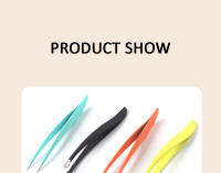 Tijeras De Cejas Profesionales De Acero Inoxidable Coloridas Nuevas Herramienta De Remoción De Vello Para Rostro Y Nariz Clip De Banana - details 3