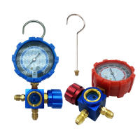 Gauge De Aire Acondicionado Para Refrigerantes R410A R22 R134a R404A Manifold Manómetro Con Espejo Visual 500psi/800psi - details 4