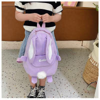 Mochila Personalizada Kawaii Con Orejas De Conejo Y Colgante De Oso Peluche Para Niñas Escolar Con Cierre De Cremallera Material Nylon Y Poliéster - details 16
