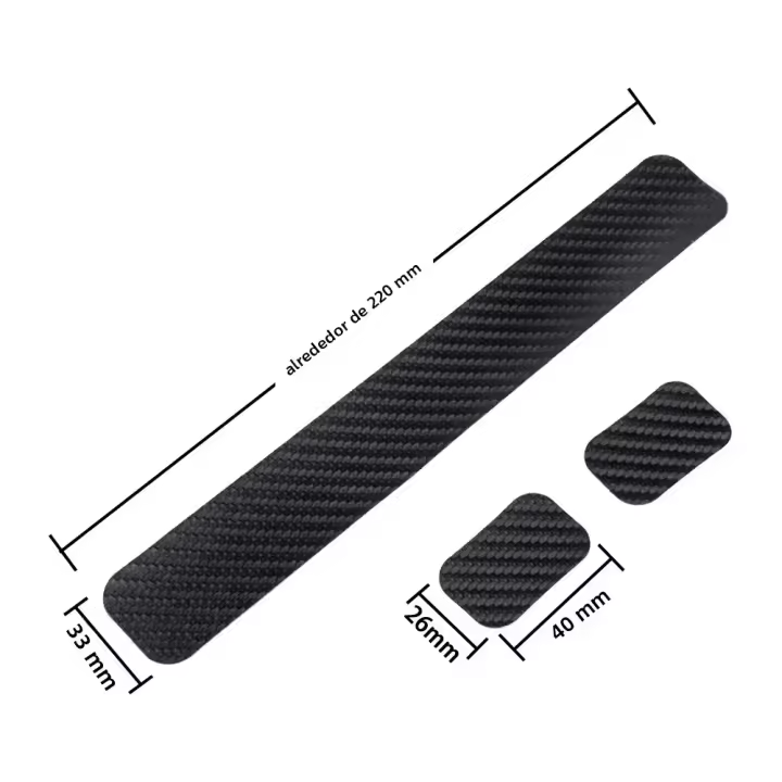 Protector De Cadena De Bicicleta En Fibra De Carbono Negro Accesorios De Bicicleta MTB Guardia De Cadena Para Protección Del Marco - 1