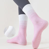Calcetines De Yoga Para Mujer Con Tela De Algodón Y Silicona Antideslizante Media Cintura Para Fitness Y Saltos En Piso - details 6
