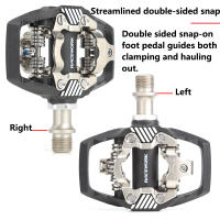 RACEWORK Plataforma De Pedal Para Bicicleta MTB Cerradura Doble Lado Sistema SPD Shimano Cuerpo De Nylon Y Acero Mólish Cromo - details 2