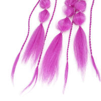 Extension De Cabello Sintético Cola De Caballo Colorida Tren De Burbujas Larga Tren De Luces Cola De Caballo Para Mujeres Fibra De Alta Temperatura Recta Pieza Única - details 5