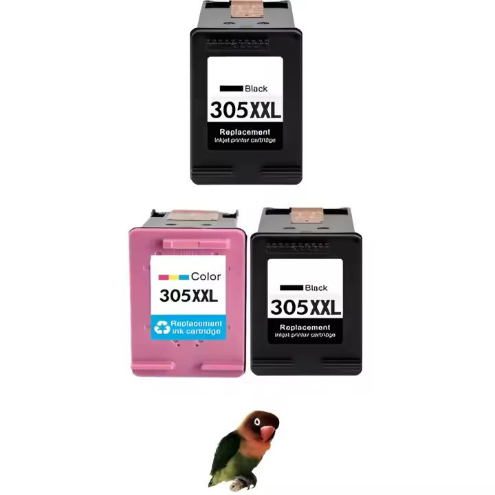 Pack 3 Cartuchos Compatibles HP 305XL Deskjet 2700-2730-4100-4134 HP ENVY 6020-6022-6030-6032-6420-6422-6430-6432 18ml - 1