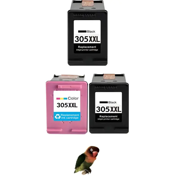 Pack 3 Cartuchos Compatibles HP 305XL Deskjet 2700-2730-4100-4134 HP ENVY 6020-6022-6030-6032-6420-6422-6430-6432 18ml - 1