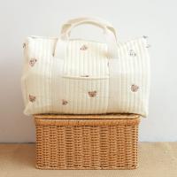 Bolso De Mano Grande De Viaje Corto Con Bordado Capacidad Alta Estilo Mochila Bolsa De Diaper Un Hombro Recibido Fácil Boston - details 1