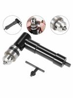 Herramienta De Ángulo Recto Negro Para Taladro Eléctrico Adaptador De Hierro De Aluminio Herramienta Giratoria Para Espacios Estrechos - details 8