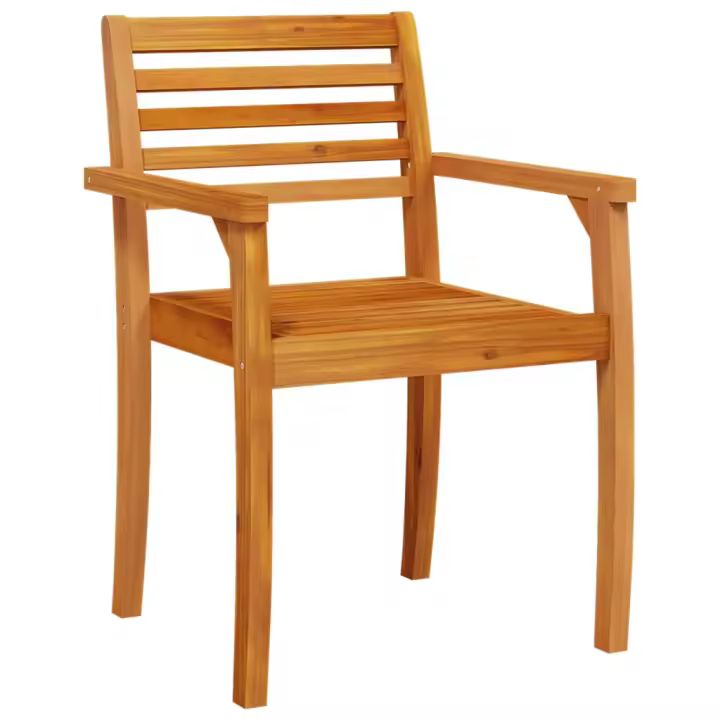 Sillas de Jardín 2 UDS Madera Maciza de Acacia 59x55x85 cm - 1