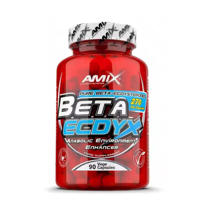 AMIX - Beta Ecdyx - 90 caps. - Potenciador natural del rendimiento atlético - 90 cápsulas de Beta Ecdysterone - 1