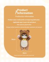 Muñeco De Peluche De Tiburón Genuino Mofusand Juguete Lindo Para Decoración De Habitación Regalo De Cumpleaños Suave Almohada Larga Para Dormir Unisex Tamaño 50cm Relleno De Algodón PP - details 11