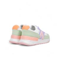 Sneakers de mujer de colorines y blanco - Zapatillas deportivas de mujer con cordonera - lhd-99 - details 5
