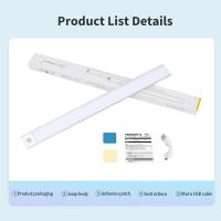 Luz De Noche LED Para Gabinete 3 En 1 Con Sensor De Movimiento Ultradelgada Recargable Para Armario Cocina Iluminación Interior - details 3
