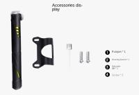 Bomba De Bicicleta De Aluminio Para Rutas Y Montañas Con Tubo Portátil Y Medidor De Presión Aire Para Neumáticos De Bicicleta Accesorios De Ciclismo - details 12