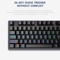 Teclado Mecánico De Juego Mini K620 RGB Con Retroiluminación Teclas Personalizables Y Hotswap USB Para PC Rosa Y Blanca - details 29