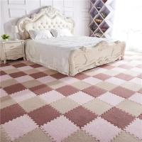 16PCS Alfombra De Piso Interconectada De Espuma De Peluche 30x30cm Alfombra De Moda Suave Para El Hogar Alfombras De Área Cuadradas - details 25