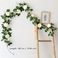 Guirnalda De Pekino Artificial De Seda Kahaul Grandes Flores Para Navidad Boda Y Decoración De Casa Jardín Y Fiestas - details 1