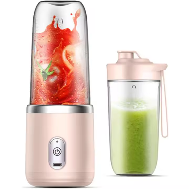 Exprimidor portátil de dos Taza with Carga USB: fácil de Limpar, exprimidor rápido para use doméstico y al Aire Libre - 1