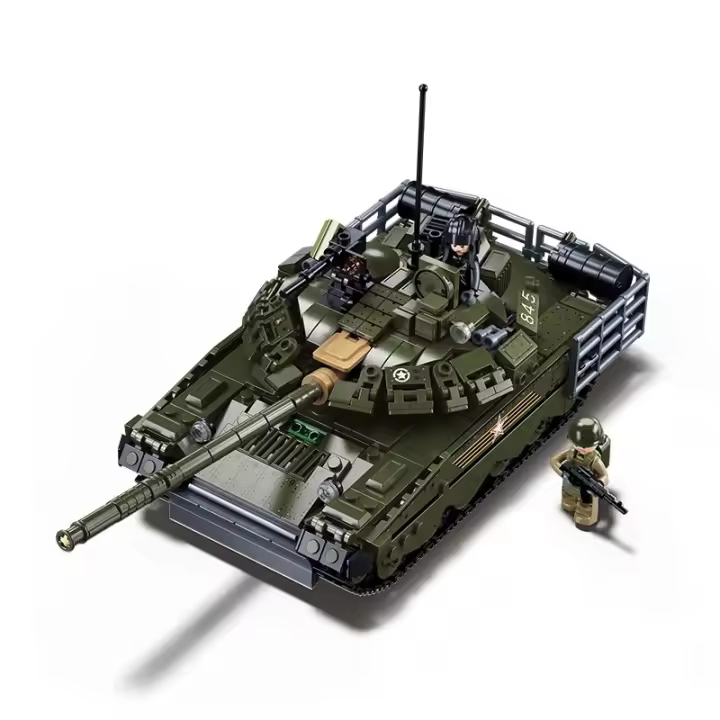 Bloques De Construcción De Tanque De Batalla Principal T-80BVMS 798PCS Serie Militar Juguetes Educativos DIY Para Niños Regalos - 1