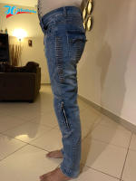 Pantalones De Motocicleta Para Hombres Con Protección De Rodilla Y Antigolpes Kevlar Aramid Fireproof Casual Motocross Azul - details 30