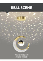 Lámpara Colgante De Techo LED Para Decoración De Hogar Y Entradas Estilo Estelar Lámpara De Noche Para Dormitorio Y Sala De Estar Material Metálico Y Acrílico Fuente De Luz LED 220V - details 12
