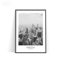 Arte En Lienzo De Ciudades Del Mundo En Blanco Y Negro: París Barcelona Berlín Paisajes Para Decoración De Paredes Del Hogar - details 4