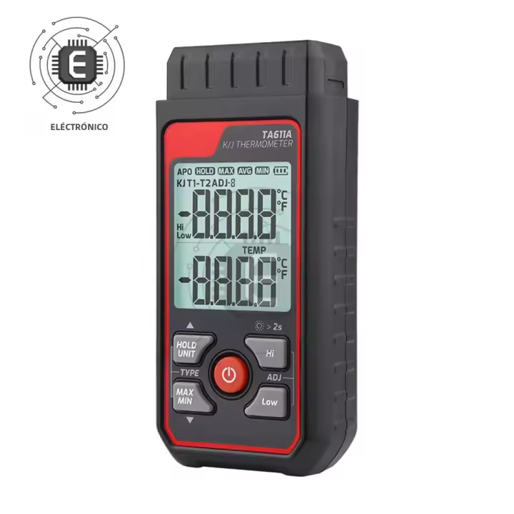 Termómetro Digital De Contacto TA611A/B Mini Para Temperatura Con Pantalla LCD Medidor De Temperatura C/F Para Interior - 1