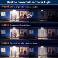 Lámpara Solar Exterior Con Sensor De Movimiento 234LED Luz De Seguridad Impermeable Para Jardín Y Garage Modos Múltiples Luz De Pared Solar Moderna - details 3