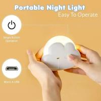 Lámpara Nocturna Creativa De Nubes Recargable Por USB Iluminación LED Portátil Para Dormitorio Regalo Original Para Dormir - details 4