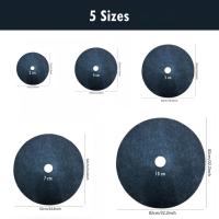 6PCS Anillo De Cobertura Para Árboles No Tejido Protector Antideslizante De 15cm-82cm Barreira De Maleza Para Jardinería - details 3