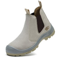 Botas De Seguridad Para Hombres Zapatos De Trabajo Con Punta De Acero Sin Cordones Para Construcción Soldador Welder - details 1