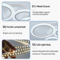 Lámpara De Techo Moderna Y Modesta IRALAN Para Sala Cocina Y Living Con Control Remoto Tres Colores Ajustables Y Luz LED - details 6