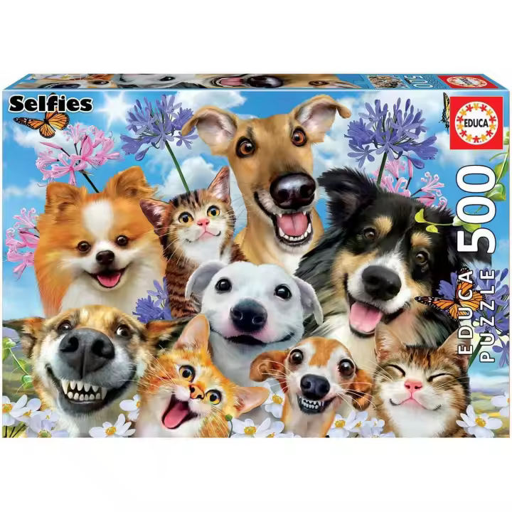 Educa Puzzle 500 piezas fun in the sun selfie, Incluye Pegamento Fix Puzzle  Educa 17983 - 1