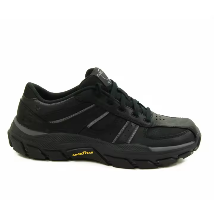 Skechers mod. 204330 zapato sport para hombre en piel natural, cordones - 1