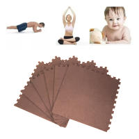 Aicasa Esterilla Fitness Puzzle para Suelos de Gimnasio, (60cm x 60cm x 1cm) con Bordes， Suelo Goma Eva Espuma para Protección - Colchoneta Ideal para Bebes, Ejercicios, yoga, Pesas Gym y Deporte Entrenamiento - details 3