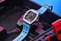 Reloj De Cuarzo Para Hombre PAGANI DESIGN 2024 De Lujo Forma De Barril Impermeable Con Pantalla Luminosa Cristal De Zafiro Silicona VH65 - details 5