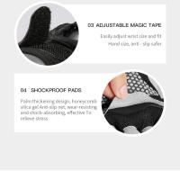Guantes De Gimnasia Y Ciclismo Sin Dedos Antideslizantes Para Hombres Y Mujeres Con Almohadillas De Gel Accesorios De Bicicleta Y Fitness - details 10