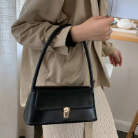 Bolso De Hombro Para Mujer Estilo Retro Tendencia PU Cuero Sólido Color Simple Bolso De Comunicación Con Manija Portátil Bolsos Casual - details 13
